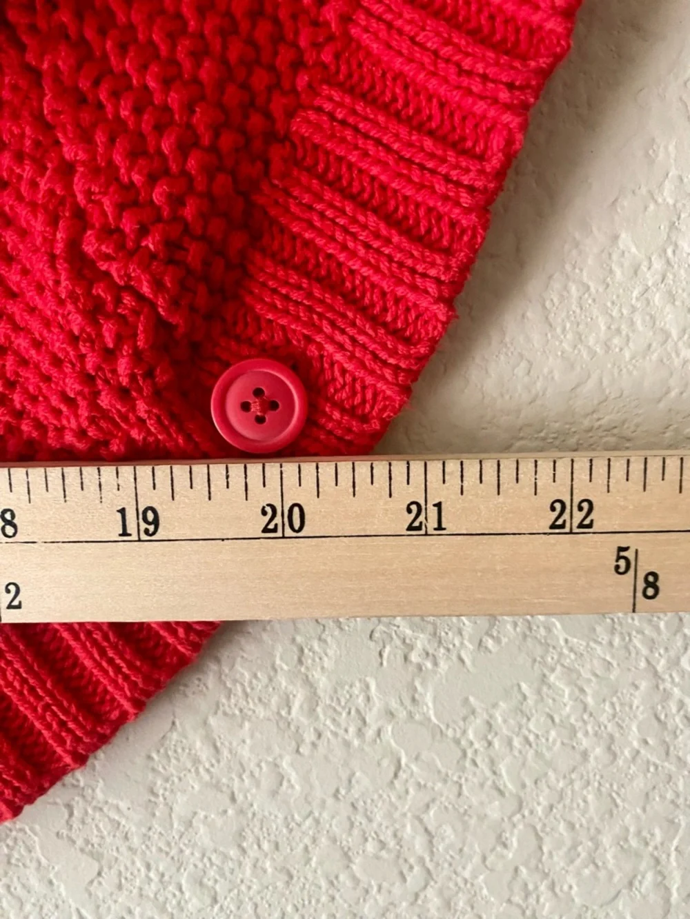 Carter’s Girl's Poncho 5T Red Sweater Chunky Cable Knit Holiday Old Money Classy